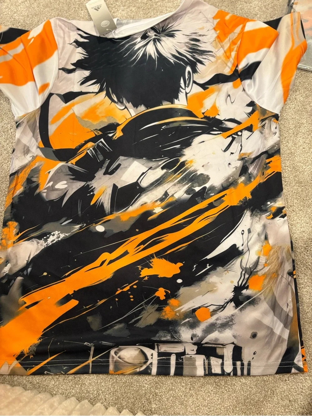 adidas Japan Graphic Soccer jersey Naruto shippuden concept slim fit jersey